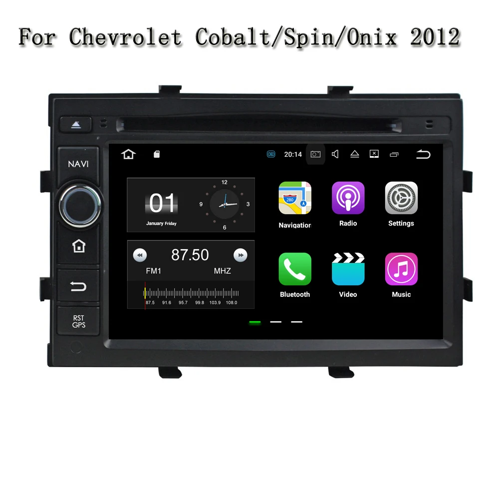 

8 Inches Android 8.1.0 Quad Core Car GPS Navi DVD Player Head Unit Screen Multimedia Stereo For Chevrolet Cobalt Spin Onix 2012