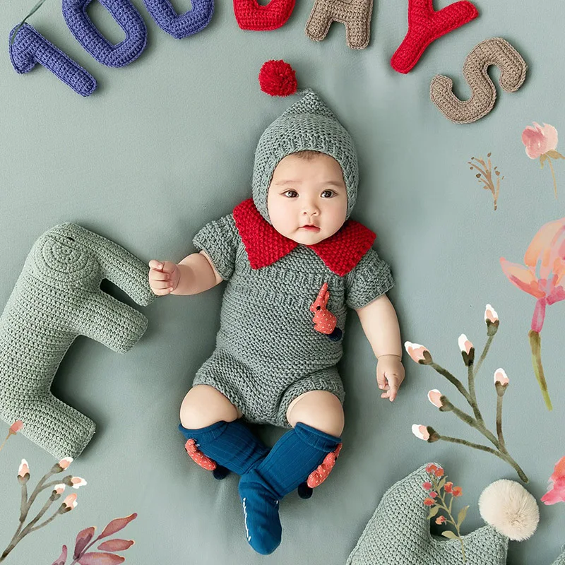 Baby Photography Props Tiny Girl Boy Photo Shoot Wool