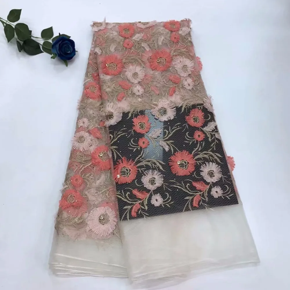 

The latest style African diamond mesh, high quality fine workmanship