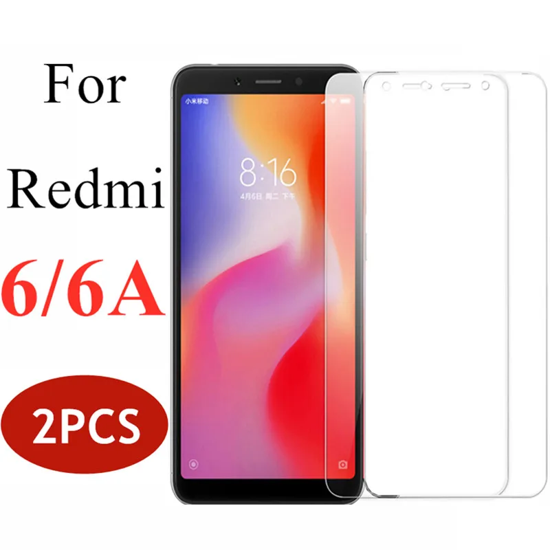 2 шт. Защитное стекло для xiaomi redmi 6 a 6a защитное remi a6 ksiomi xiaomei xiomi resmi закаленное