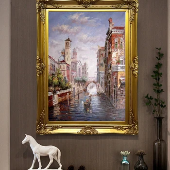 

Quality Venice the City of Water Scenery Canvas Painting Buliding Item Picture Home Wall Decoration Handmade Oil Painting