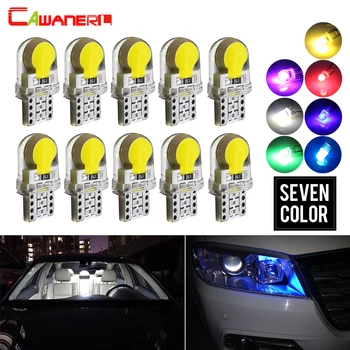 

Cawanerl 10 X Canbus No Error LED Bulbs T10 168 W5W 194 COB Chip 12V Car Interior Dome Map Light Trunk Number License Plate Lamp
