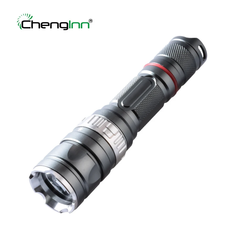 

Chenglnn Self Defense Flashlight Waterproof 800LM Powerful LED Torch 5 Mode SOS Cree XML T6 LED Flash light for Camping Hunting