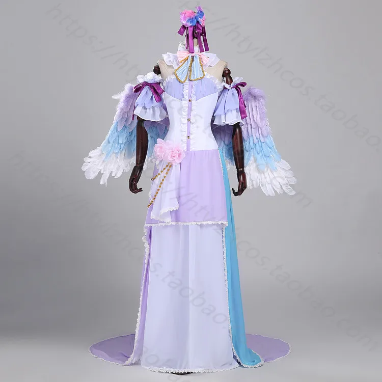 

Anime! Love live! Tojo Nozomi March White Valentine's Day Angel Awakening Lolita Dress Uniform Cosplay Costume Free Shipping