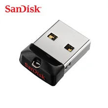 SanDisk USB флеш-накопитель Cruzer Fit флеш-накопитель 8 ГБ 16 ГБ 32 ГБ 64 Гб мини USB флешка USB 2,0 U диск для ноутбука Настольный автомобильный аудио