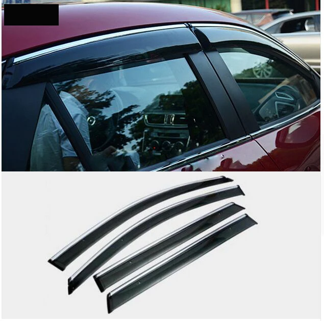 

FIT FOR mazda CX-5 CX5 2013 2014 2015 2016 SIDE WINDOW RAIN DEFLECTORS GUARD VISOR WEATHERSHIELDS DOOR WIND SHADE ACCESSORIES