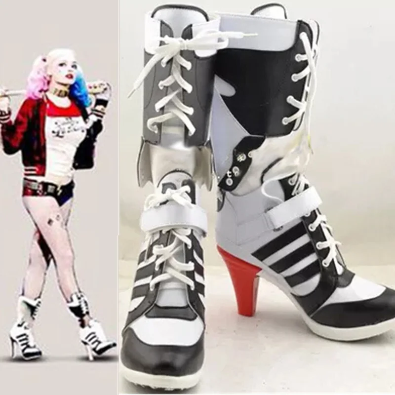harley quinn high heel boots
