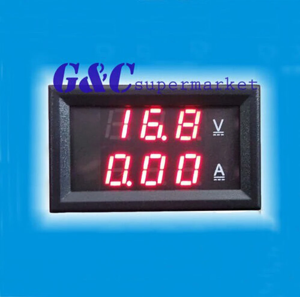 

New DC 0-100V 0-50A Dual LED Digital Voltmeter Ammeter Voltage AMP Power