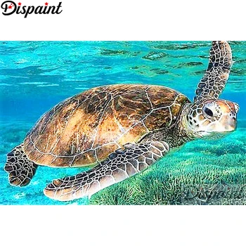 

Dispaint Full Square/Round Drill 5D DIY Diamond Painting "Animal sea turtle" 3D Embroidery Cross Stitch Home Decor Gift A18946