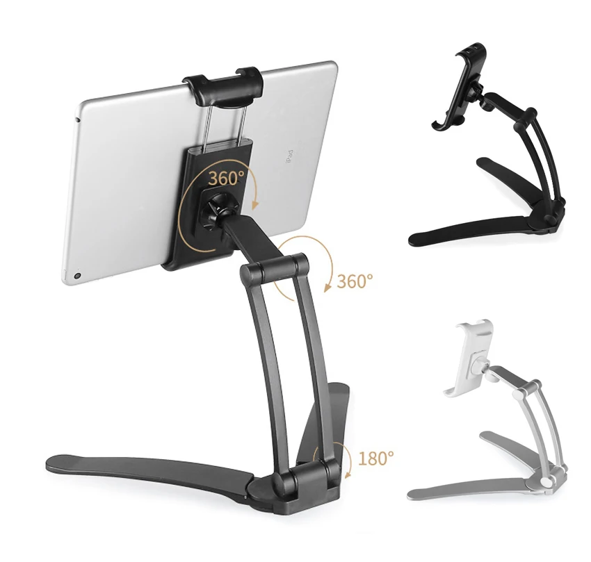 360 Rotating Flexible ABS Aluminum alloy Arm Tablet PC Phone holder