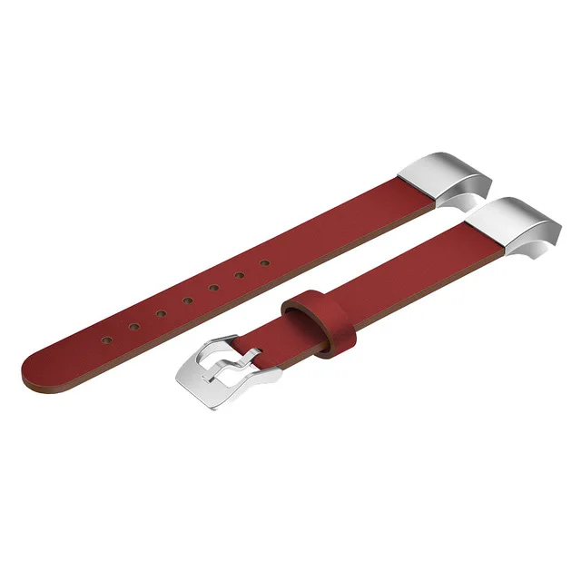 red Кожаный ремешок для часов Браслет Для Fitbit Alta умный ремешок для часов спортивный сменный Ремешок Для Fitbit Alta аксессуары - Цвет: red