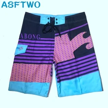 ASFTWO новые пляжные мужские шорты для серфинга, пляжные шорты из кусков, полосатые шорты с принтом, быстросохнущая одежда для плавания