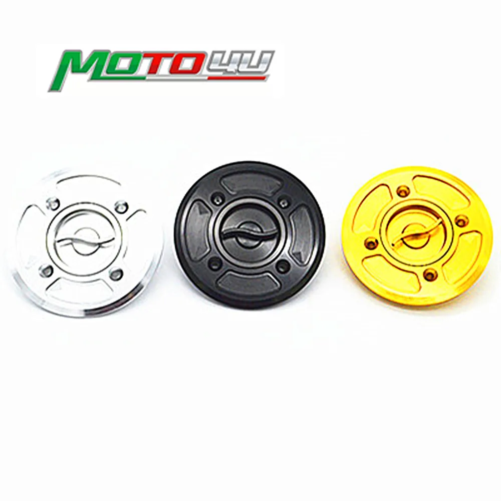 MOTO4U Motorcycle Fast Fuel Gas Cap Tank Cap Cover CNC Billet For