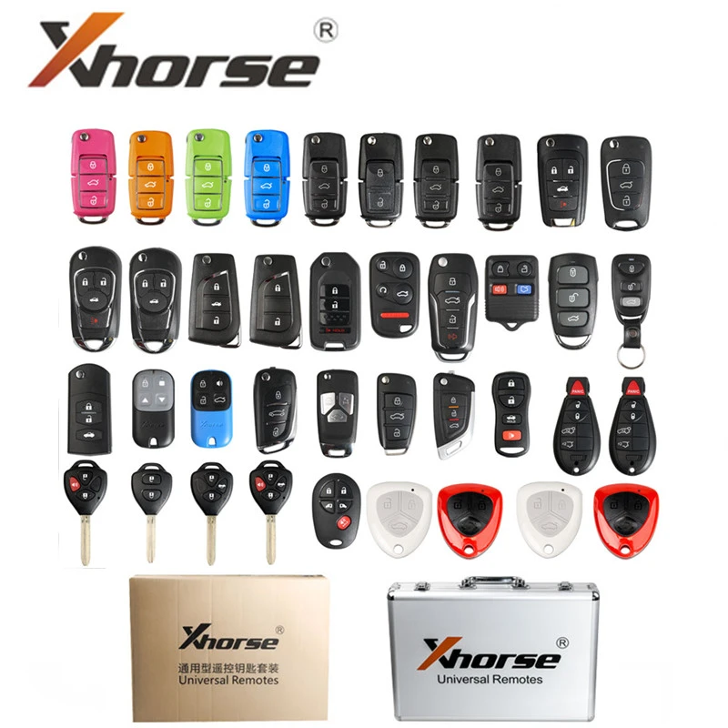 Xhorse Universal Remotes Key Shell English Version One Set 39 Pcs Package For Vvdi2 Or Vvdi Key Tool Aliexpress