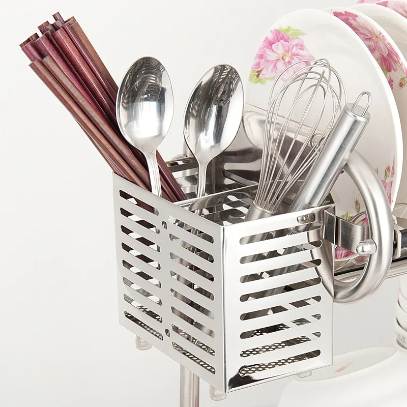 High Quality Stainless Steel Thicker Tableware Storage Basket Hanging Type Chopsticks Cage Kitchen Storage Holder High Quality Stainless Steel Thicker Tableware Storage Basket Hanging Type Chopsticks Cage Kitchen Storage Holder