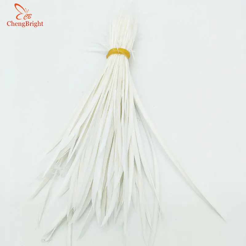 ChengBright-plumas de ganso Natural para manualidades, plumas de decoración de joyería DIY, alta calidad, 5-7 pulgadas/13-18cm, 20 piezas