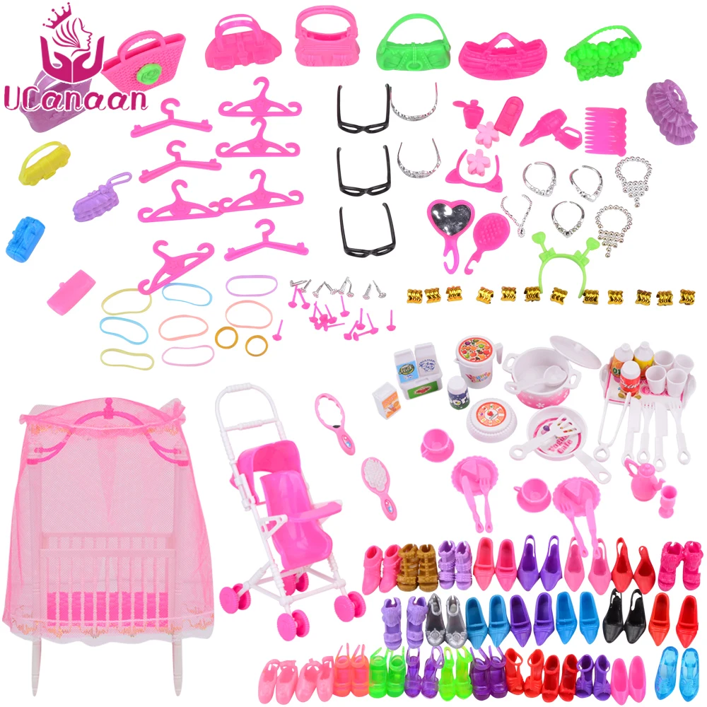 UCanaan DIY Dressup игрушки для девочек набор кукла принцессы детей подвижное шарнирное