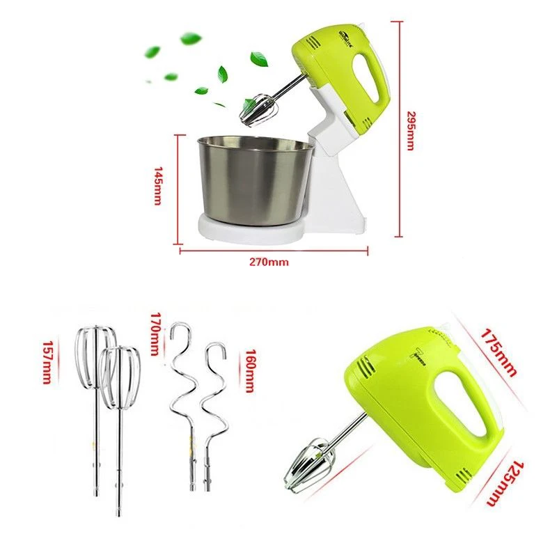 JX-LCLYL 7 Speed 220V Kitchen Electric Stand Mixer Hand Countertop Homemade Cakes Muffins