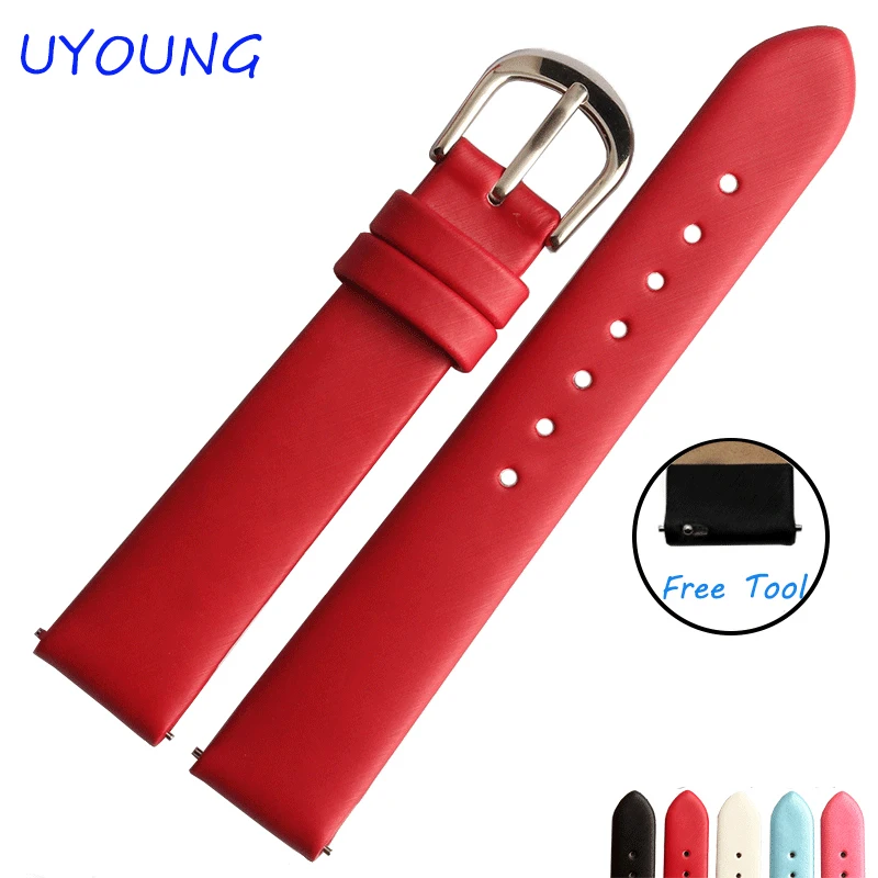 Сменный кожаный ремешок для часов 12 мм 14 16 18 20 мм|leather strap|replacement leather strapreplacement watchband