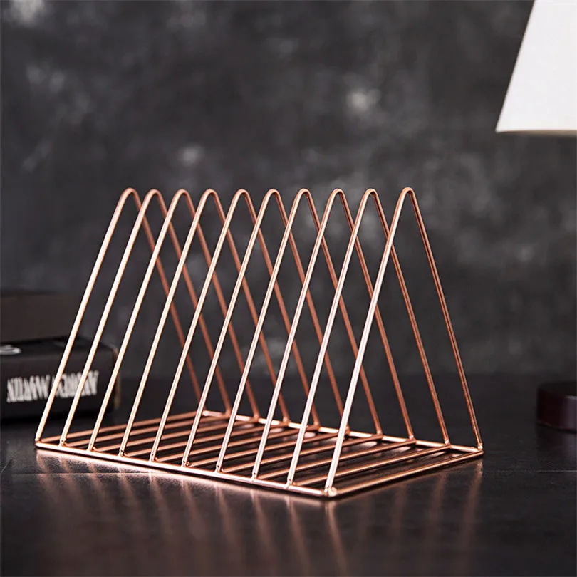 حامل كتب حامل ديكور غرفة مكتب المنزل اكسسوارات مجلة منظم قرطاسية صحيفة كتاب لوح تقطيع تخزين الرف