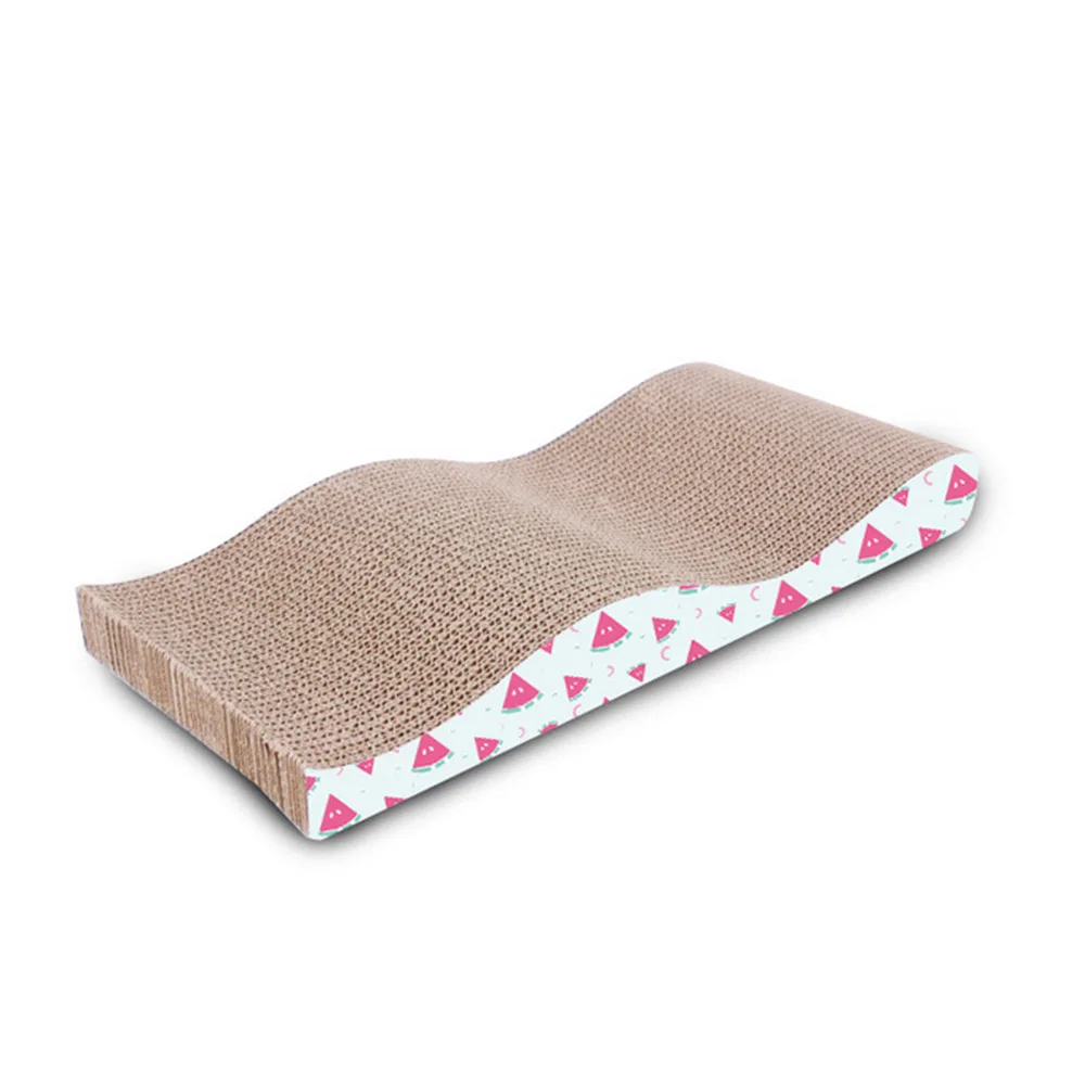 

Corrugated Paper Cats Scratch Board Grinding Nails Interactive Protecting Furniture Cat Toy Large Size Cat Scratcher Toy