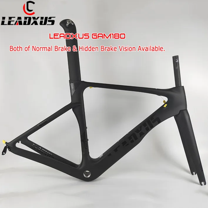 Perfect LEADXUS GAM180 Strong Aero Carbon Bicycle Frame Road Aero Bike Carbon Fiber Frame Many Colors Choice 0