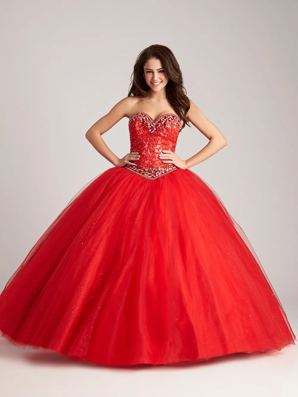 Quince Años Vestido Rojo Para QuinceaÃ±era Quince Años Vestidos
