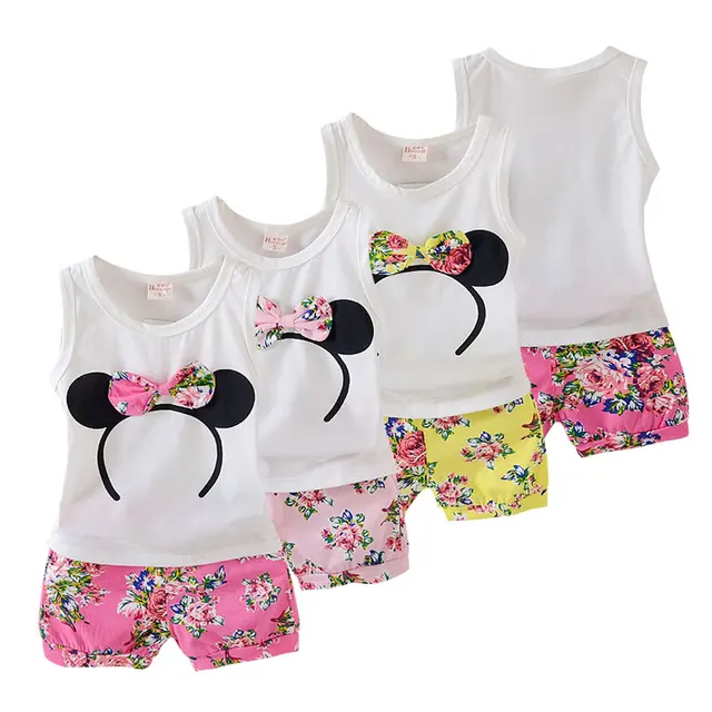 Summer Baby Toddler Casual T Shirt Shorts Suit Cute Fl Summer Baby Toddler Casual T Shirt Shorts Suit Cute Fl Clothing Sport Set