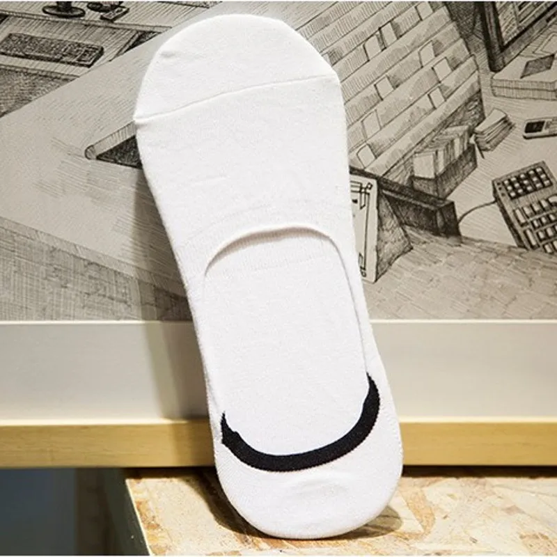 

50 pairs Combed Cotton slipper socks Anti-skid Invisible Men socks breathable male socks Low Cut Casual Socks high quality