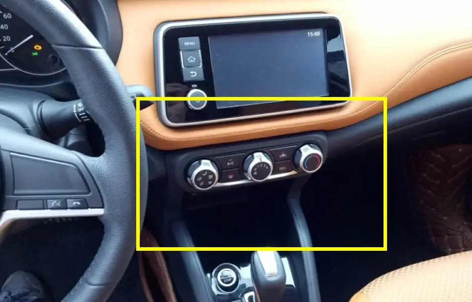 Car Interior Accessories For Nissan Kicks 2016 2017 2018 ABS Chrome Inner Air Outlet Vent Adjustment Cover Trim 1 pieces