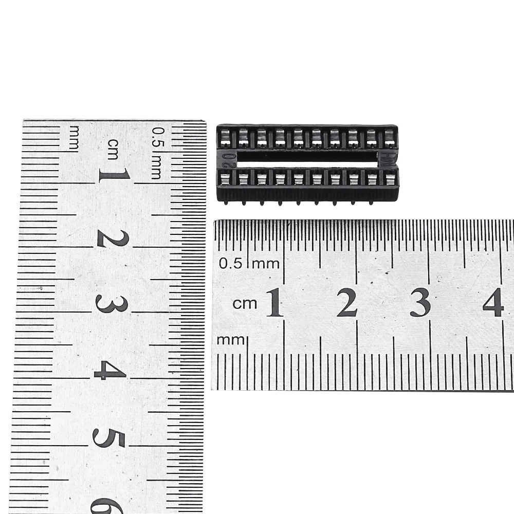 CLAITE 5 шт. 2,54 мм 20 контактов IC Разъем широкий DIP адаптер гнезд Тип припоя