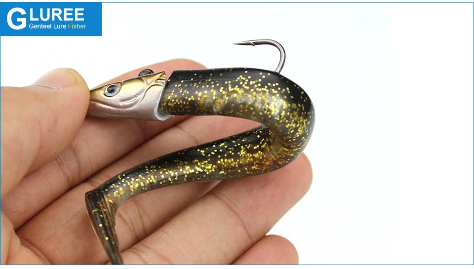 GLUREE-4Pcs-11cm-16g-Fishing-Lures-Lead-Head-Soft-Bait-Single-Hook-Artificial-Bait-Wobbers-Sea-Fishing-Tackle-Accessories_09