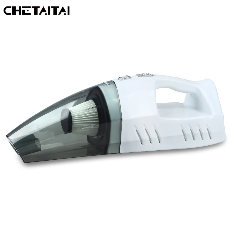 Chetaавтомобильный пылесос 12 в 100 Вт тест на инфляцию давления в шинах HEPA фильтр светодиодный осветительный мульти пылесборник