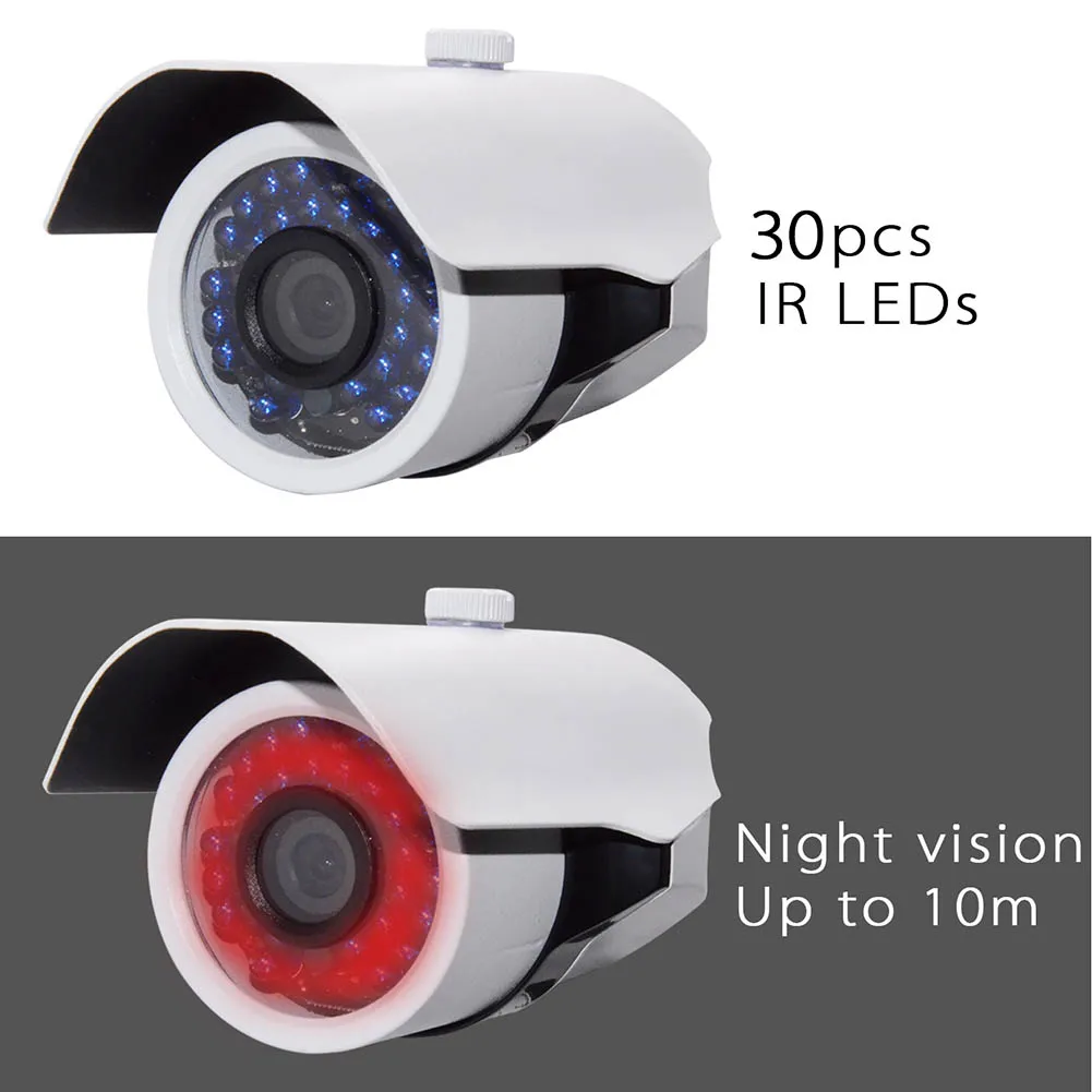 

CCTV Camera with 30pcs IR LEDs 2.0MP Waterproof Night Vision Bullet Camera XXM8