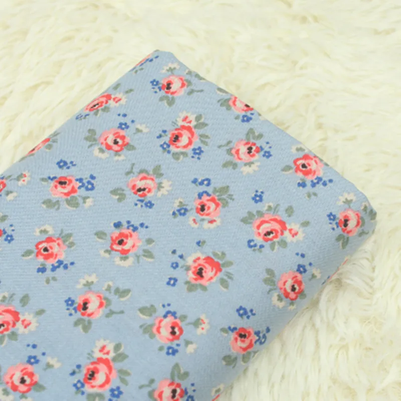 1 метр простой хлопок целлюлозы ткань с цветочным принтом, ручной работы DIY одеяло мешок подкладка ткань CR-972 - Цвет: color 2