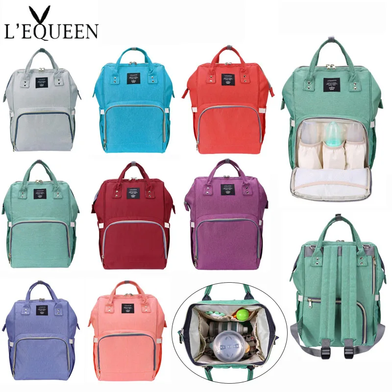 LEQUEEN 42 Styles mode momie maternité Nappy sac grande capacité bébé sac voyage sac à dos concepteur sac d'allaitement pour les soins de bébé