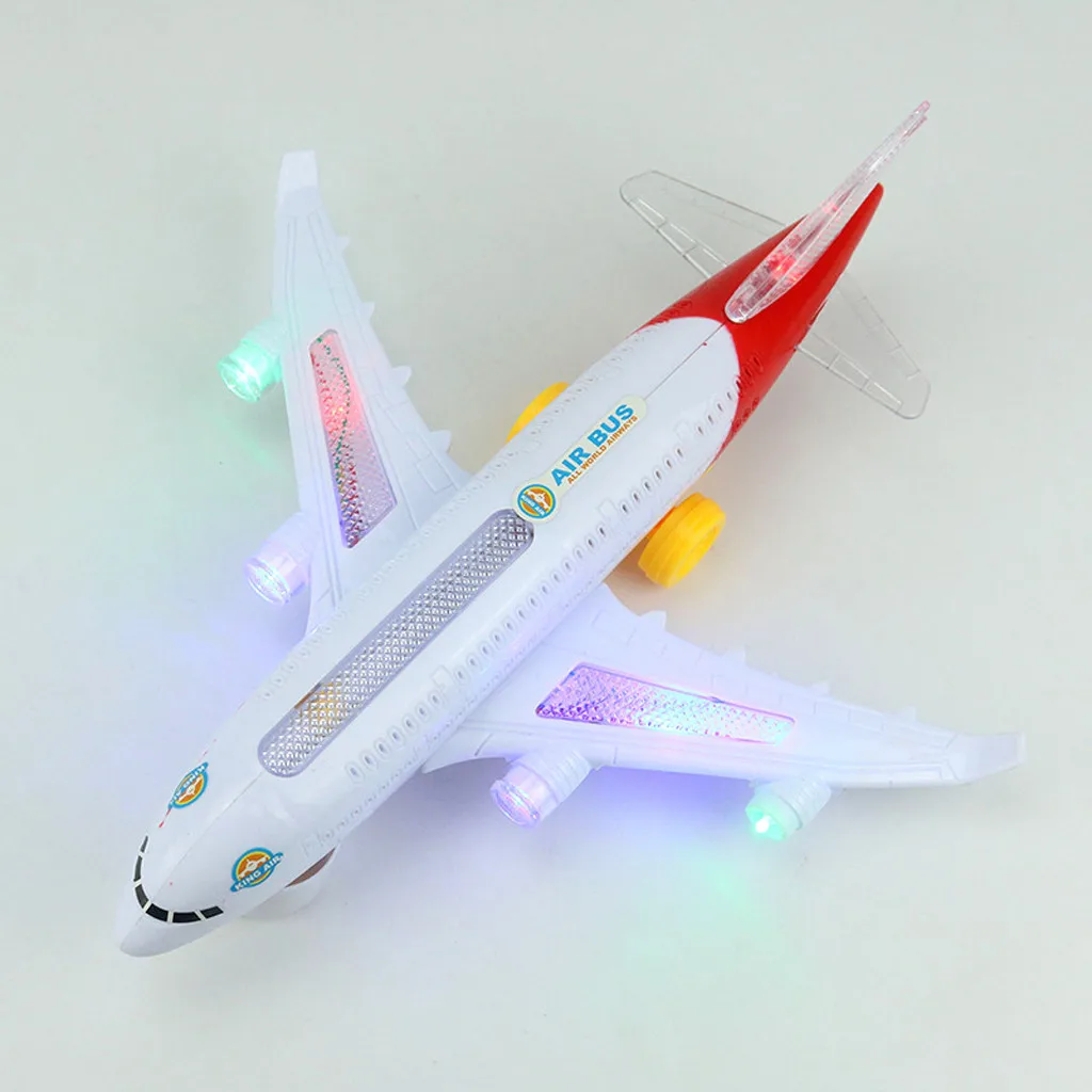 HIINST модель самолета с светодиодный мигающий свет звучит музыка электрический игрушки самолет Air шины 19APR26 P35