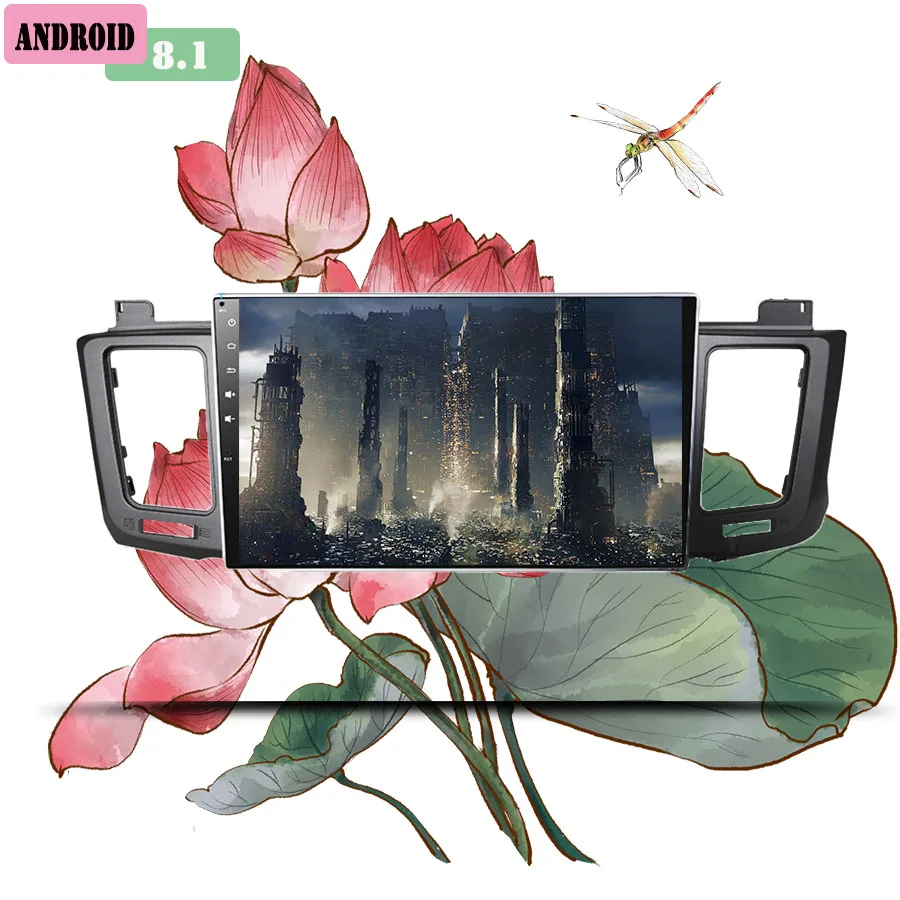 Perfect 2+32G Android 9.1 Auto 3/4G Car Radio Multimedia Video Audio Player WiFi Navigation GPS For Toyota RAV4 2013-18 Head Unit no DVD 2