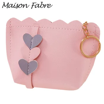 

Maison Fabre Bag ladies mini coin purse wallet zipper leather women simple wallet heart cartoon card holder purses and handbags