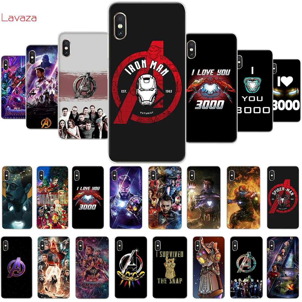 

Lavaza MARVEL Iron Avenger Hard Phone Cover for Xiaomi Mi 8 A2 Lite 9 SE A1 Max 3 F1 for Redmi 7 Go Case