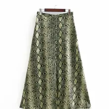 Модные женские BB38-8460 в европейском стиле; стильная юбка с принтом змеи