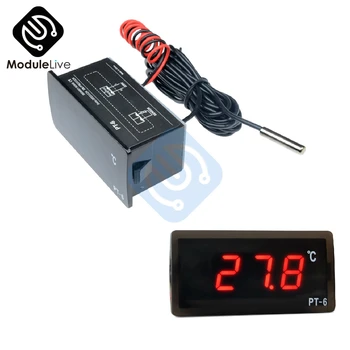 

AC 220V Vehicle Digital Thermometer Car LED Temperature Meter Probe PT-6 Broad Measurement Range High Accuracy + NTC Sensor