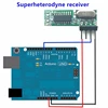 Супергетеродинный радиочастотный фотоаккумулятор 433 МГц с 2 антеннами для Arduino/ARM/MCU, 1 комплект ► Фото 3/6