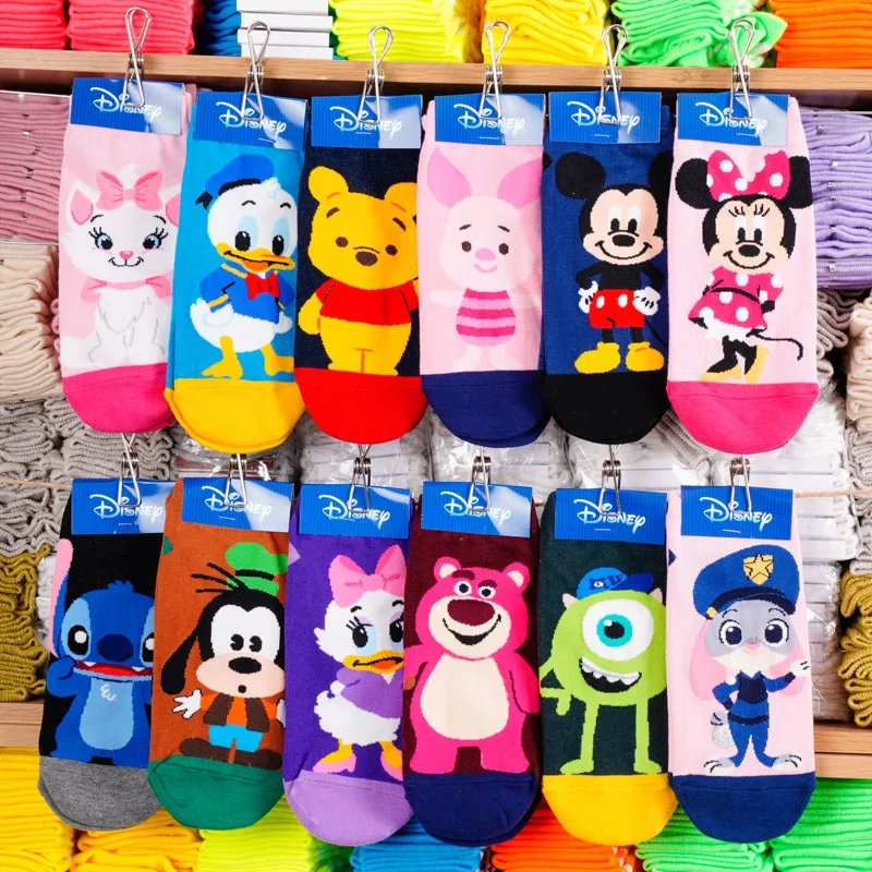 Disney cute Mickey cartoon cotton socks new design boat socks casual soft socks