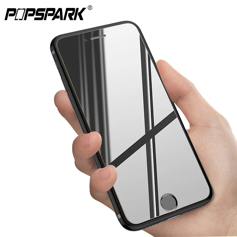 

For iPhone 7 6 6S 5 5S 5C SE Protective Glass Luxury Mirror Screen Protector for iPhone X 10 XS MAX XR 9H Tempered Glass film