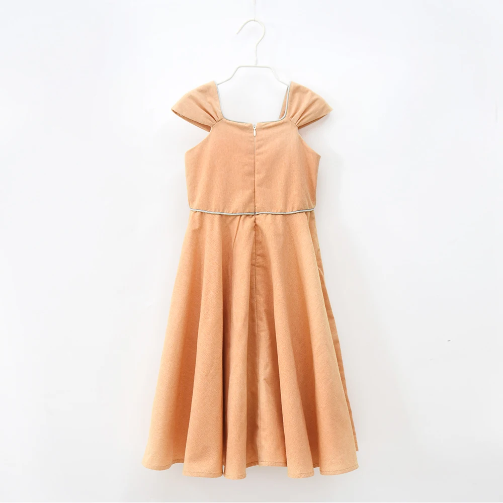 Dream Cradle Baby Girls Long Dress,Baby Girls Yellow Elegant Long Set for Party,Evening Maxi Dress,Baby Sleeveless Clothes (4)