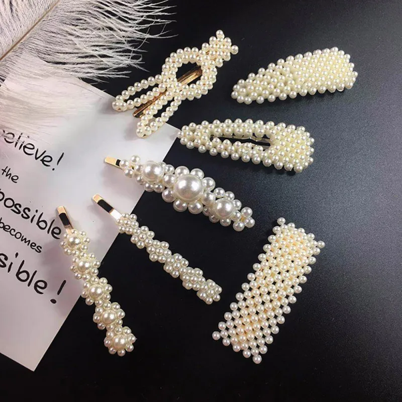 

1/2pcs kids Headwear Hairpins With Pearl Hair Clip Hairband Comb Pin Barrette Hairpin Headdress Accessories Kids Styling Gifts