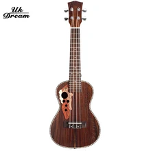 Ukulele Wooden Acoustic Guitar Brown Musical Instruments 23-inch Classic Fringe Closed Knob Rosewood Guitarra Ukelele UC-73M
