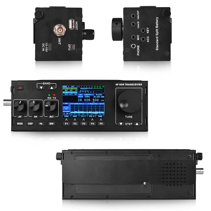 2018 10W RS-978 SSB HF SDR HAM Transceiver Transmit 4000MAh Lion Battery