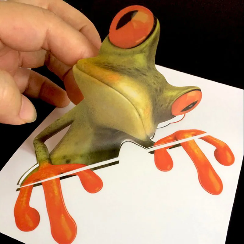 Стикер s на зеркало автомобиля наклейки и 3D Frogs автомобильный бак окно забавные в